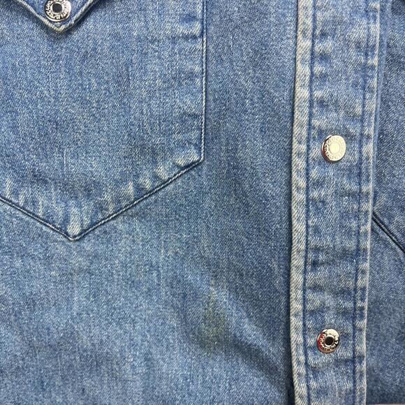 Vintage Polo Ralph Lauren Country Denim Snap Button Up Shirt - Picture 6 of 15